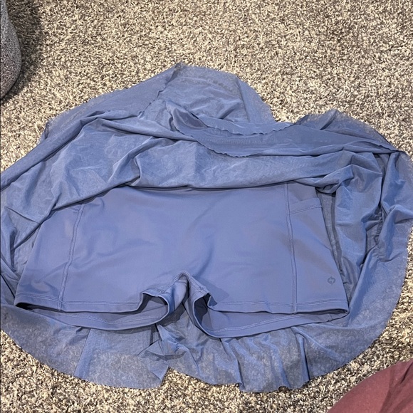 POPFLEX- Crisscross Hourglass® Juliet Ballet Skort - Americana Blue - Picture 6 of 8